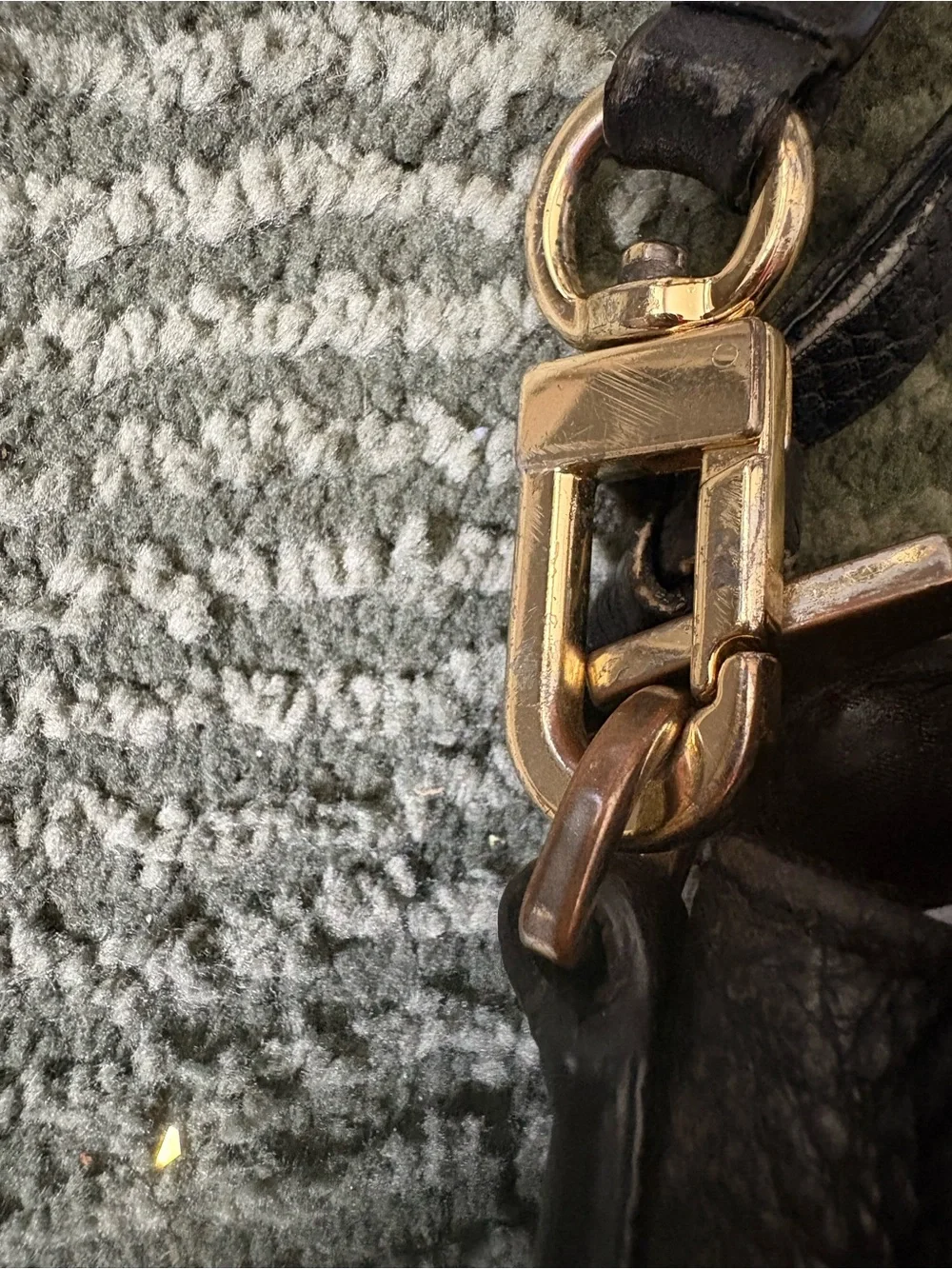 Tory Burch Black Pebbled Leather Crossbody with Gold Logo